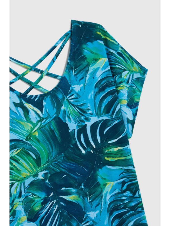 Moodo Дамска тениска Moodo – тъмнозелена