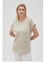 Moodo Дамска тениска Moodo – светлобежово