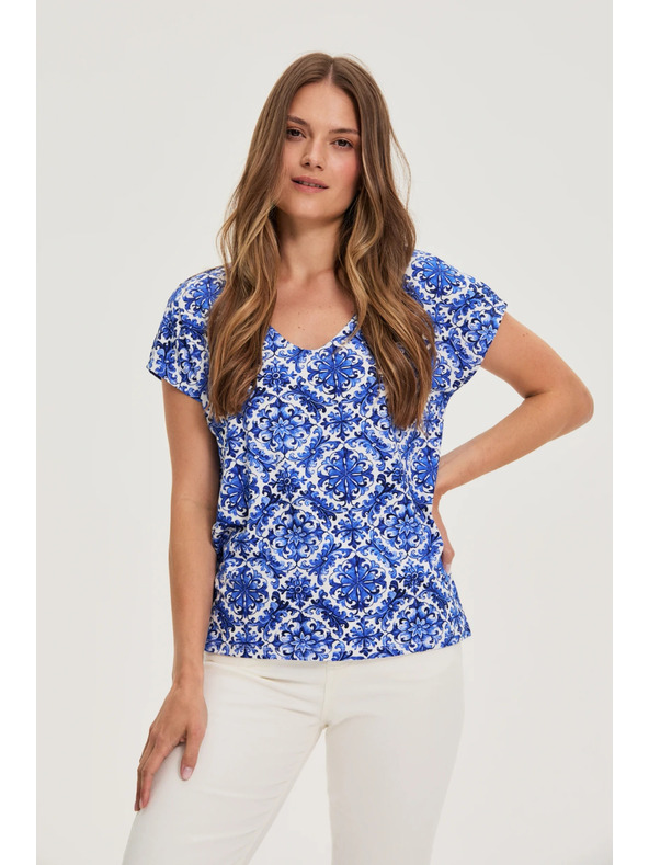 Moodo Дамска тениска Moodo – синя