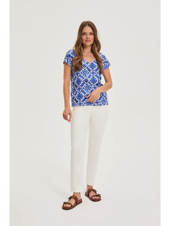 Moodo Дамска тениска Moodo – синя