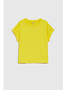 Moodo Дамска памучна тениска Moodo – жълта