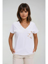 Moodo Дамска памучна тениска Moodo – бяла