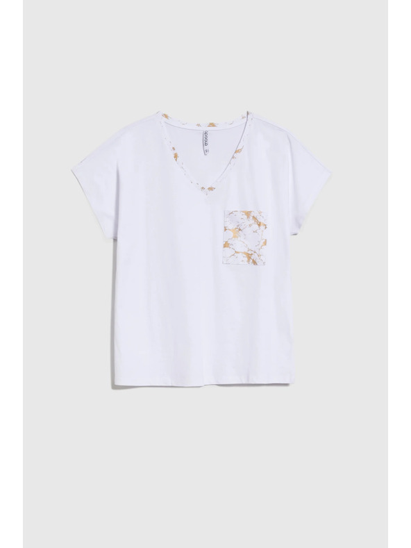 Moodo Дамска памучна тениска Moodo – бяла