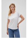 Moodo Дамска тениска с джоб Moodo – бяла