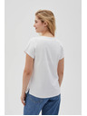 Moodo Дамска тениска с джоб Moodo – бяла