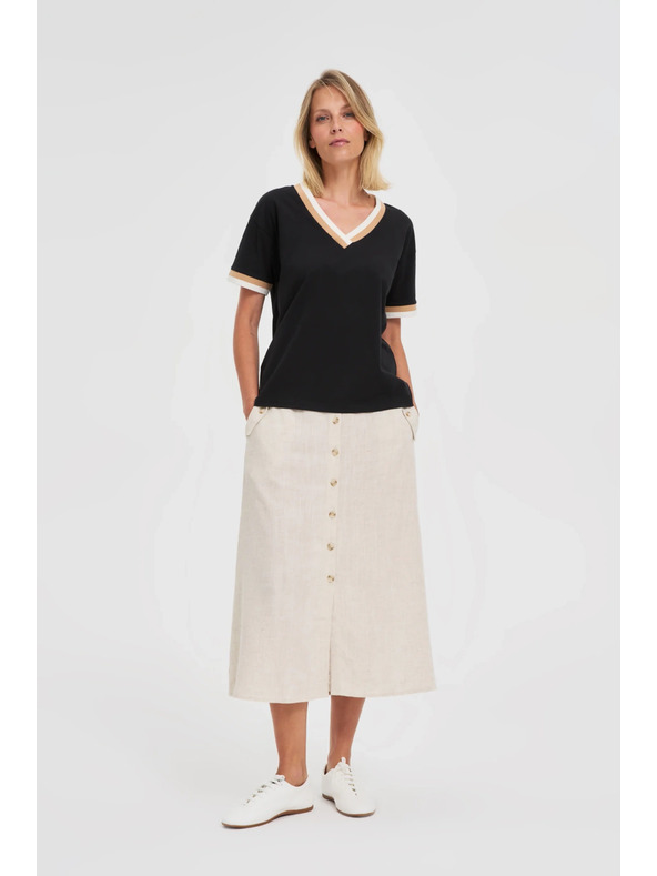 Moodo Дамска тениска Moodo – черна