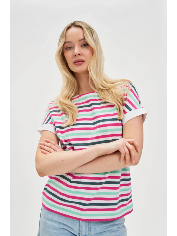 Moodo Дамска тениска на райета Moodo