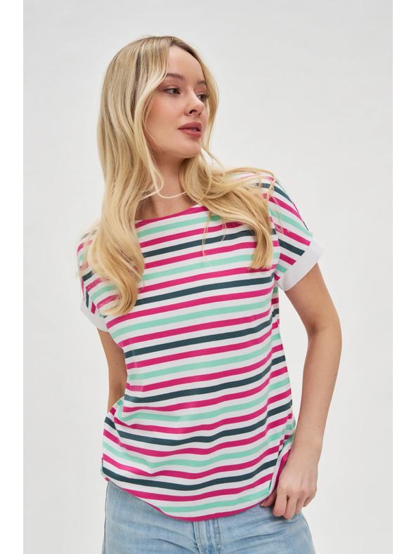 Moodo Дамска тениска на райета Moodo