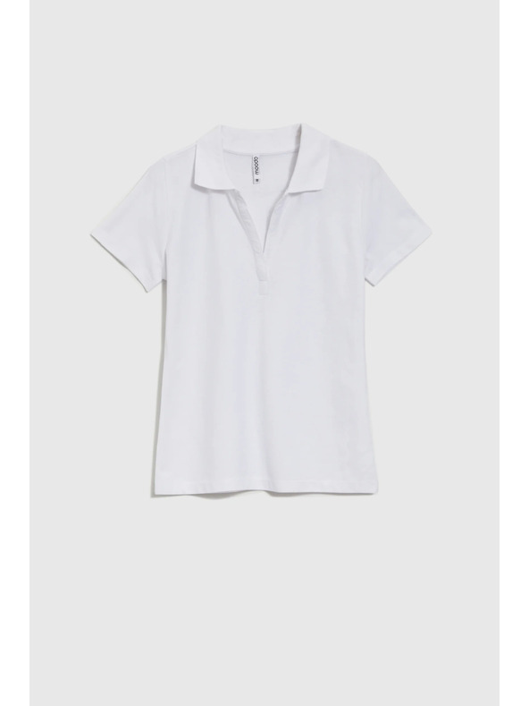 Moodo Дамска бяла поло тениска