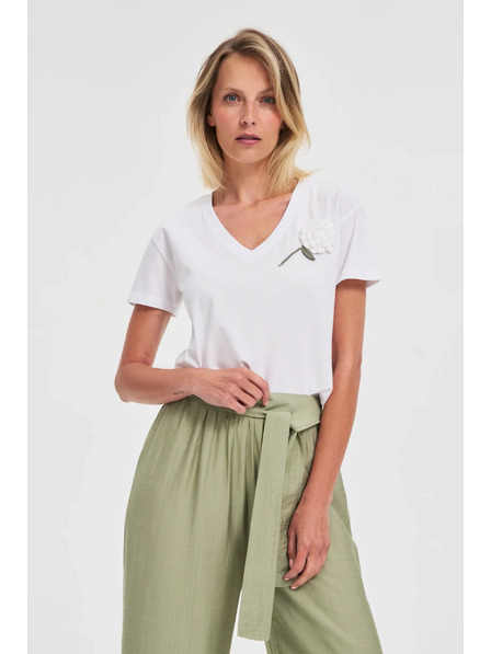 Moodo Дамска тениска Moodo – бяла