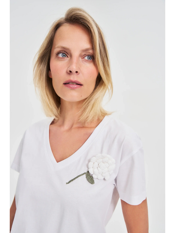Moodo Дамска тениска Moodo – бяла