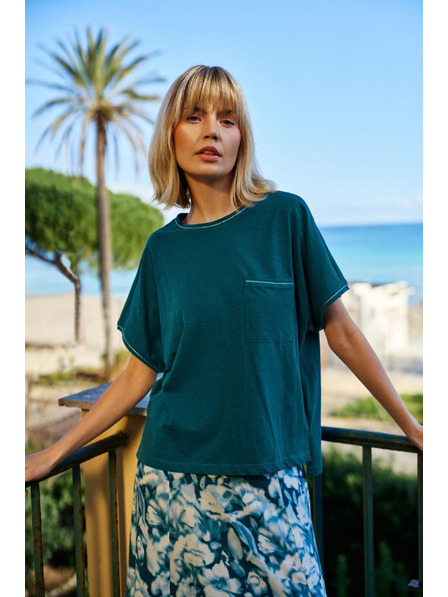 Moodo Дамски топ с джоб Moodo