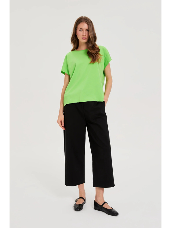 Moodo Дамска памучна тениска Moodo – светлозелена