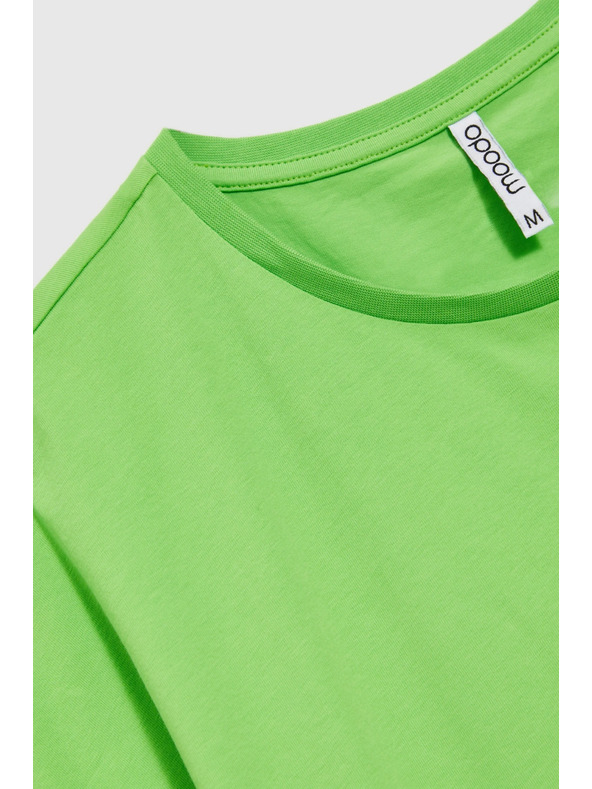 Moodo Дамска памучна тениска Moodo – светлозелена