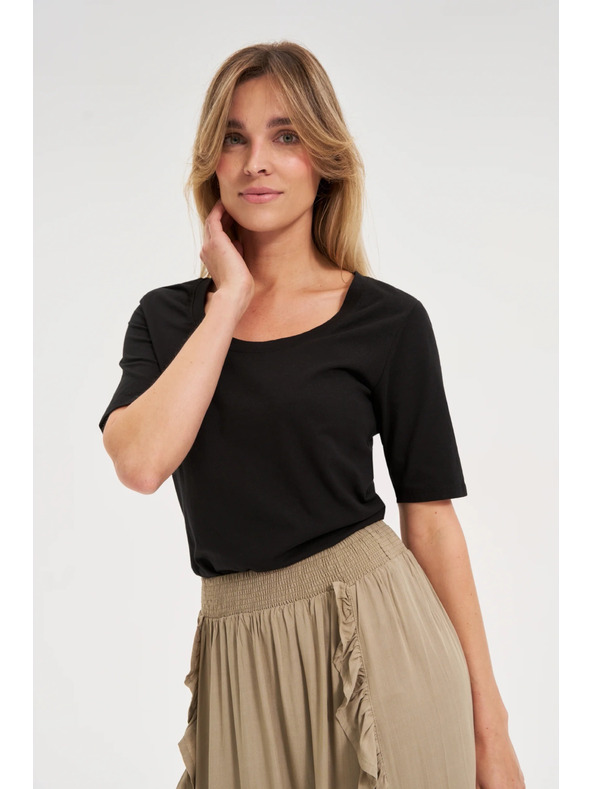 Moodo Дамска тениска Moodo – черна