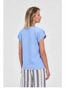 Moodo Дамска тениска Moodo – светлосиня