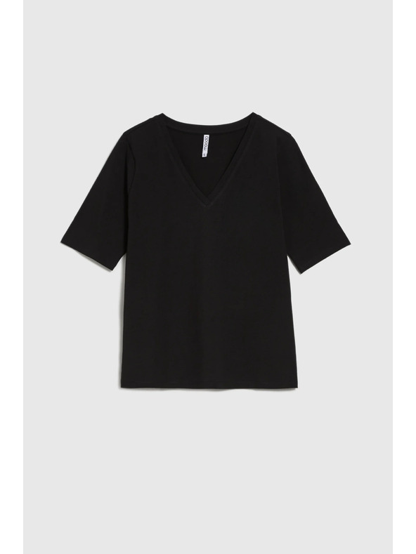 Moodo Черен basic топ с 3/4 ръкав Moodo