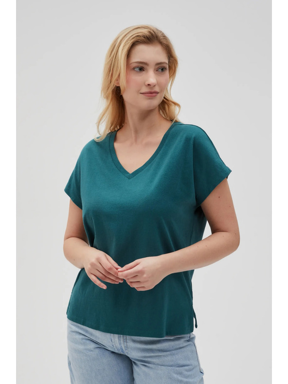 Moodo Дамска тениска Moodo – петролена