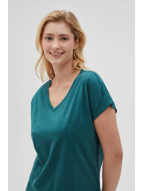 Moodo Дамска тениска Moodo – петролена