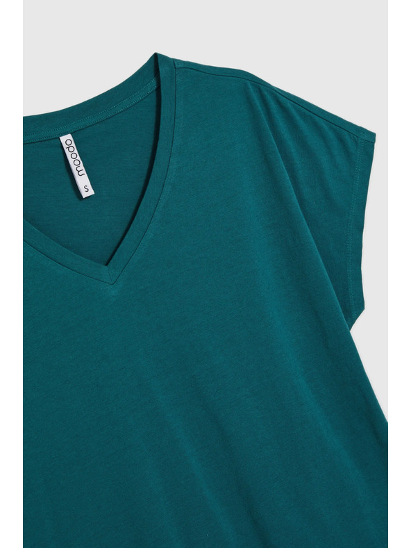 Moodo Дамска тениска Moodo – петролена