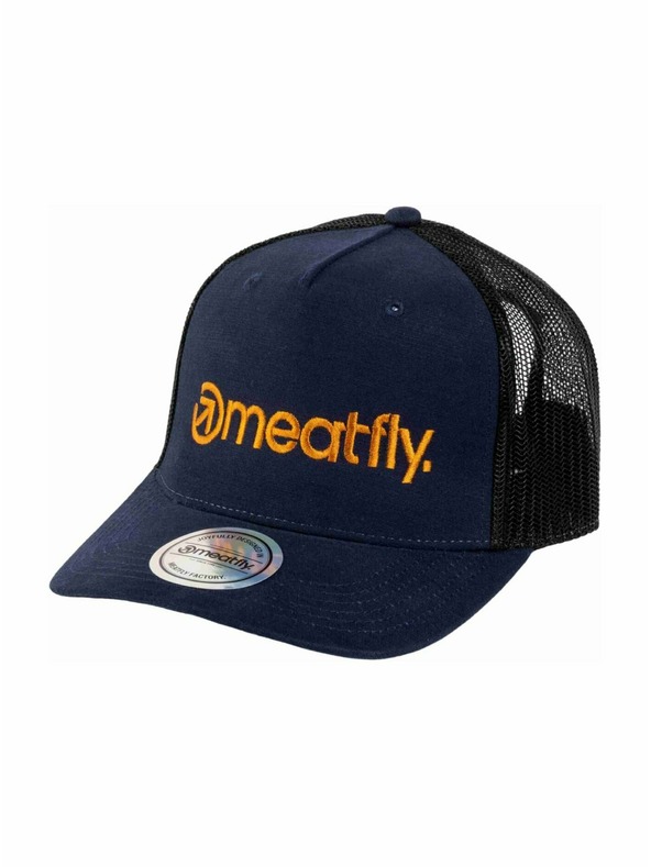 Meatfly Meatfly шапка Shaun Trucker Navy / Brown Logo | Кафява | Размер
