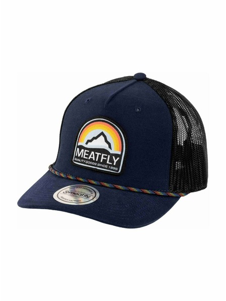 Meatfly Meatfly шапка Hawkye Trucker Navy Blue Rainbow | Синя |