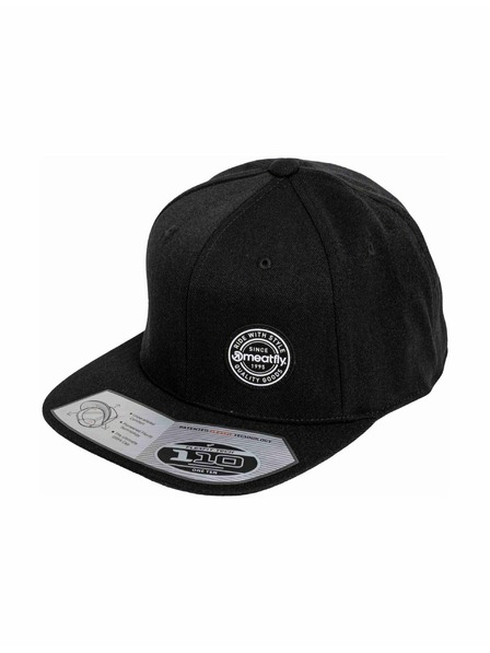 Meatfly Meatfly шапка Gruman Premium Snapback White Round / Black | Черна