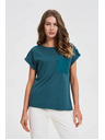 Moodo Дамска тениска Moodo – петролена