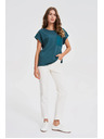 Moodo Дамска тениска Moodo – петролена