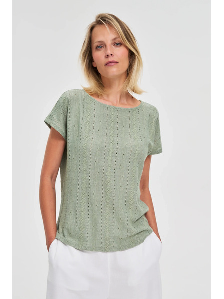 Moodo Дамска тениска Moodo – маслинена