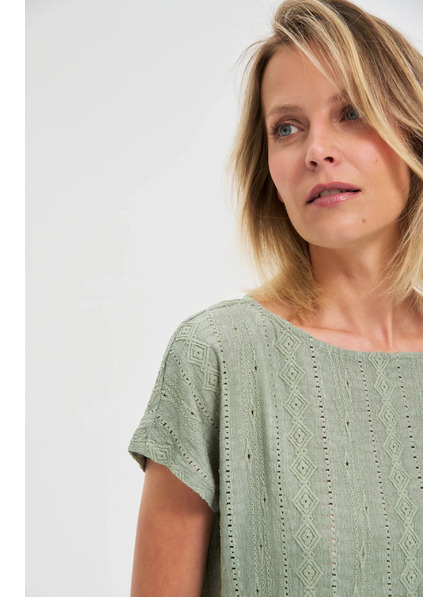 Moodo Дамска тениска Moodo – маслинена