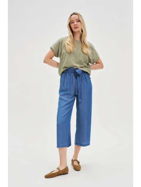 Moodo Дамски топ с джоб Moodo – маслинен