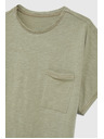 Moodo Дамски топ с джоб Moodo – маслинен