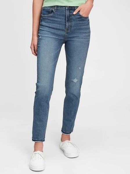 GAP Детски дънки с висока талия skinny stretch GAP