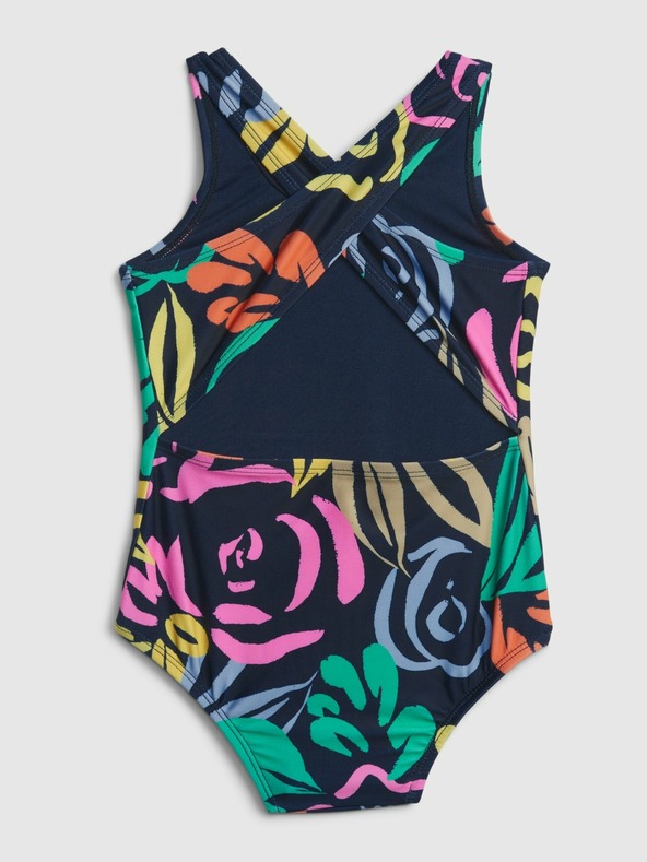 GAP Бебешки цял бански флорален GAP