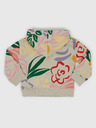 GAP Бебешки флорален суитшърт с качулка GAP