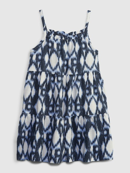 GAP Бебешка ленена щампована рокля GAP