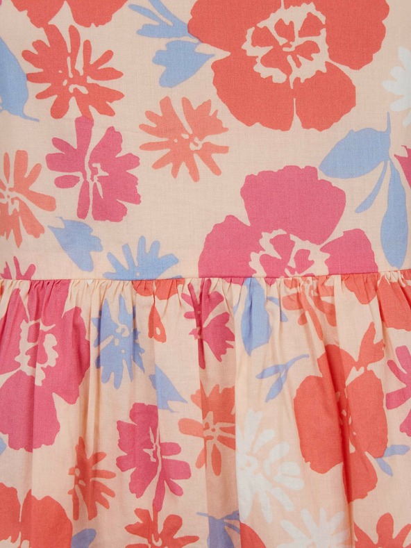 GAP Детска рокля миди с цветя GAP