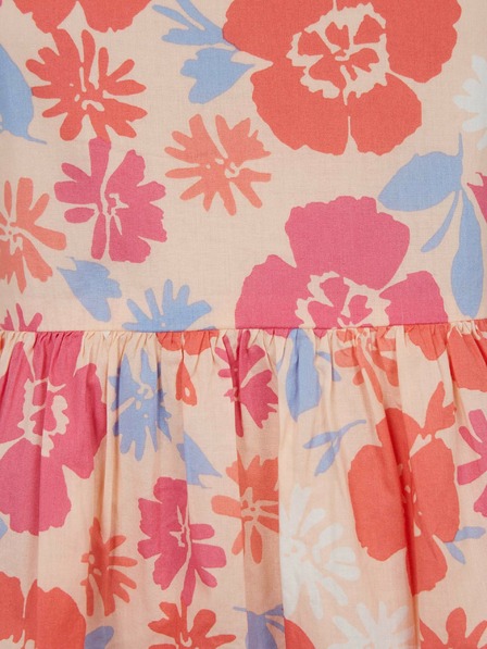 GAP Детска рокля миди с цветя GAP