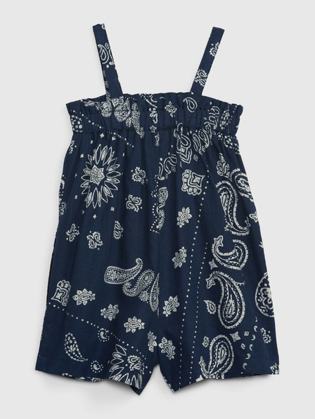 GAP Бебешки ленен щампован гащеризон GAP