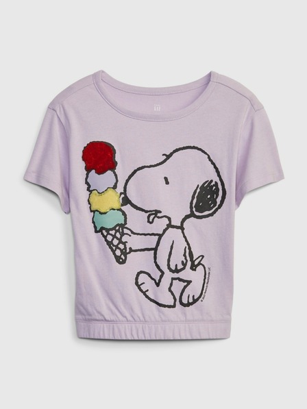GAP Бебешка тениска Gap & Peanuts Snoopy GAP