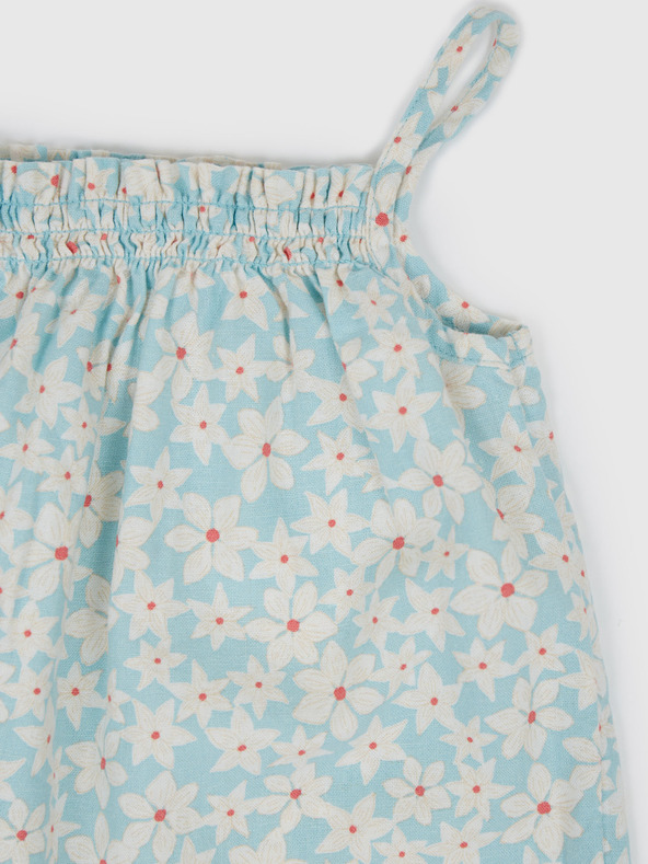 GAP Бебешки ленен на цветя гащеризон GAP