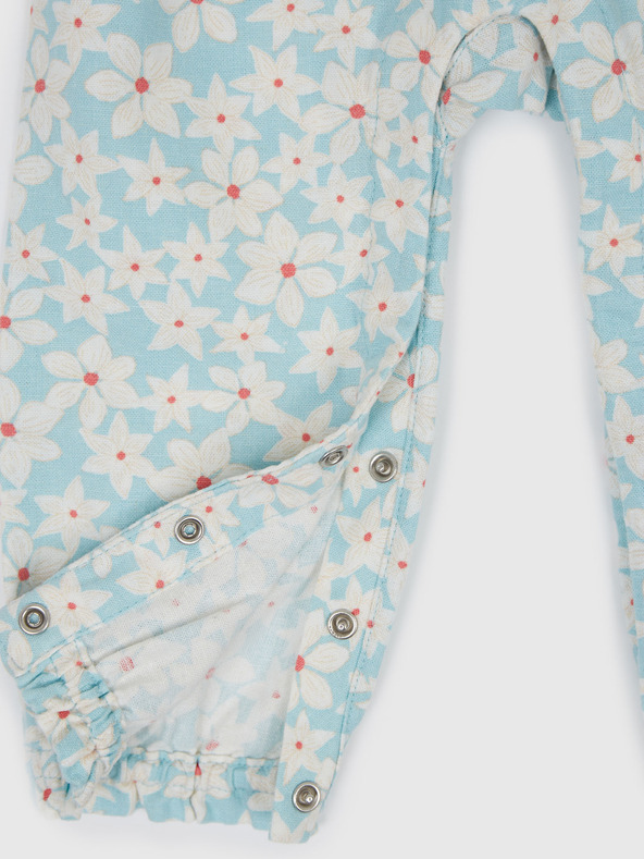 GAP Бебешки ленен на цветя гащеризон GAP