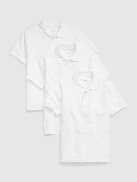 GAP Детски органични polo тениски uniform, 3 бр. GAP