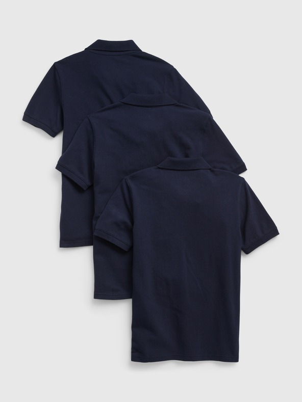 GAP Детски органични polo тениски uniform, 3 бр. GAP