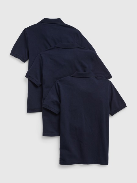 GAP Детски органични polo тениски uniform, 3 бр. GAP