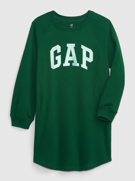 GAP Детска суитшърт рокля с лого GAP