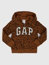 GAP Бебешка блуза с лого леопард GAP