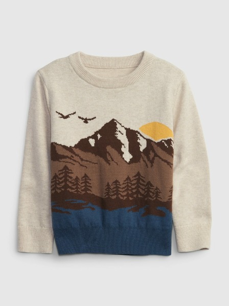 GAP Бебешки плетен пуловер GAP