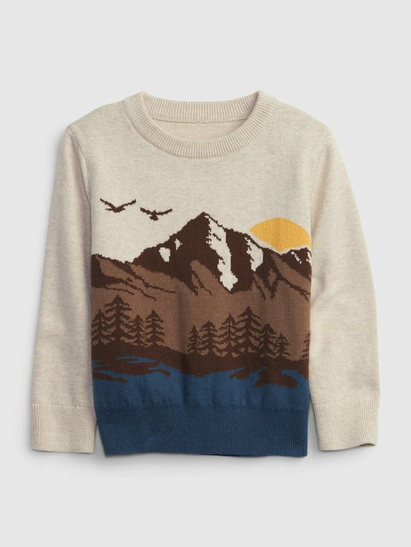 GAP Бебешки плетен пуловер GAP